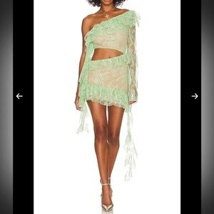 LOBA Revolve Ramona Mini Dress in Pale
Green